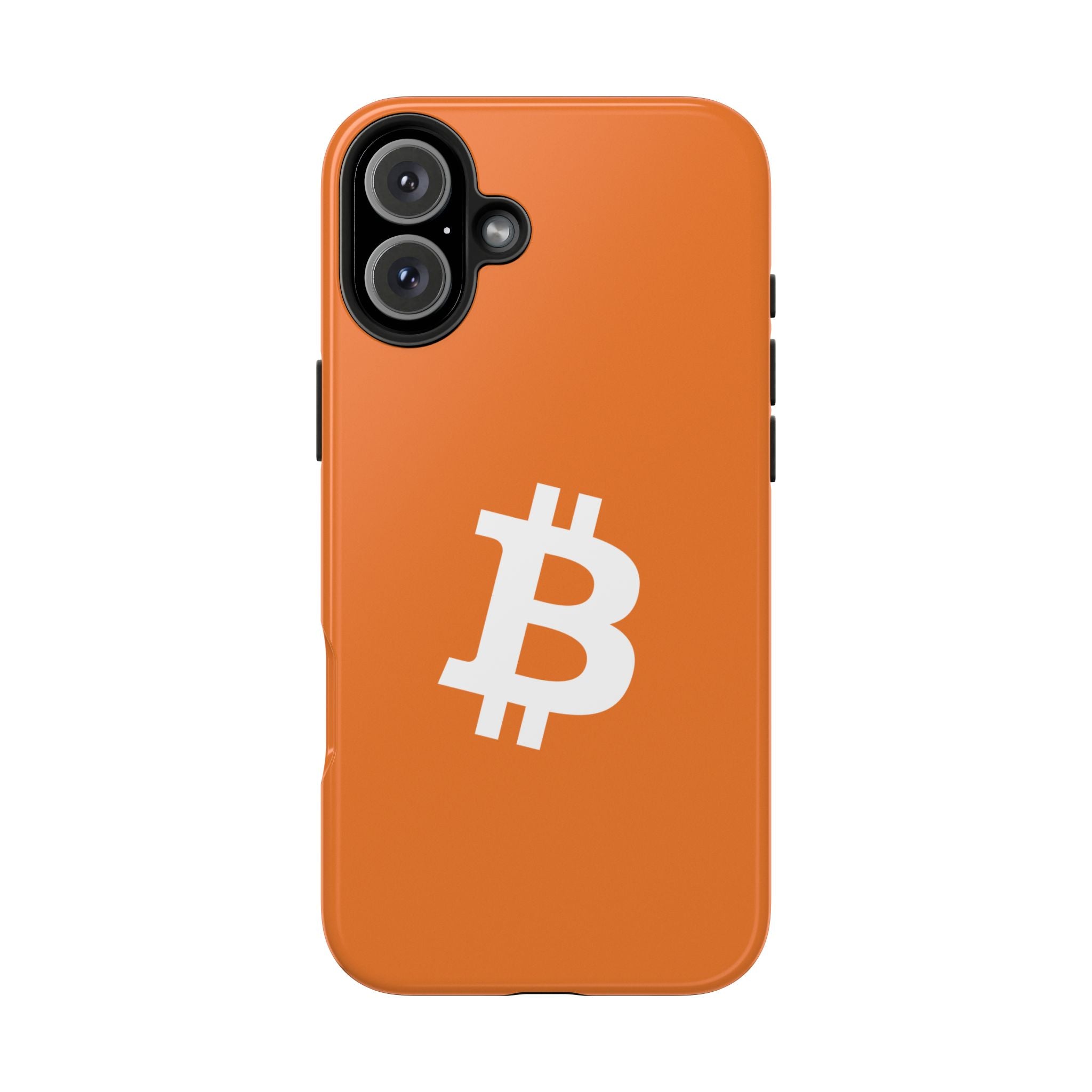 Bitcoin HODL Orange iPhone Case (White Logo) – Degen Swag