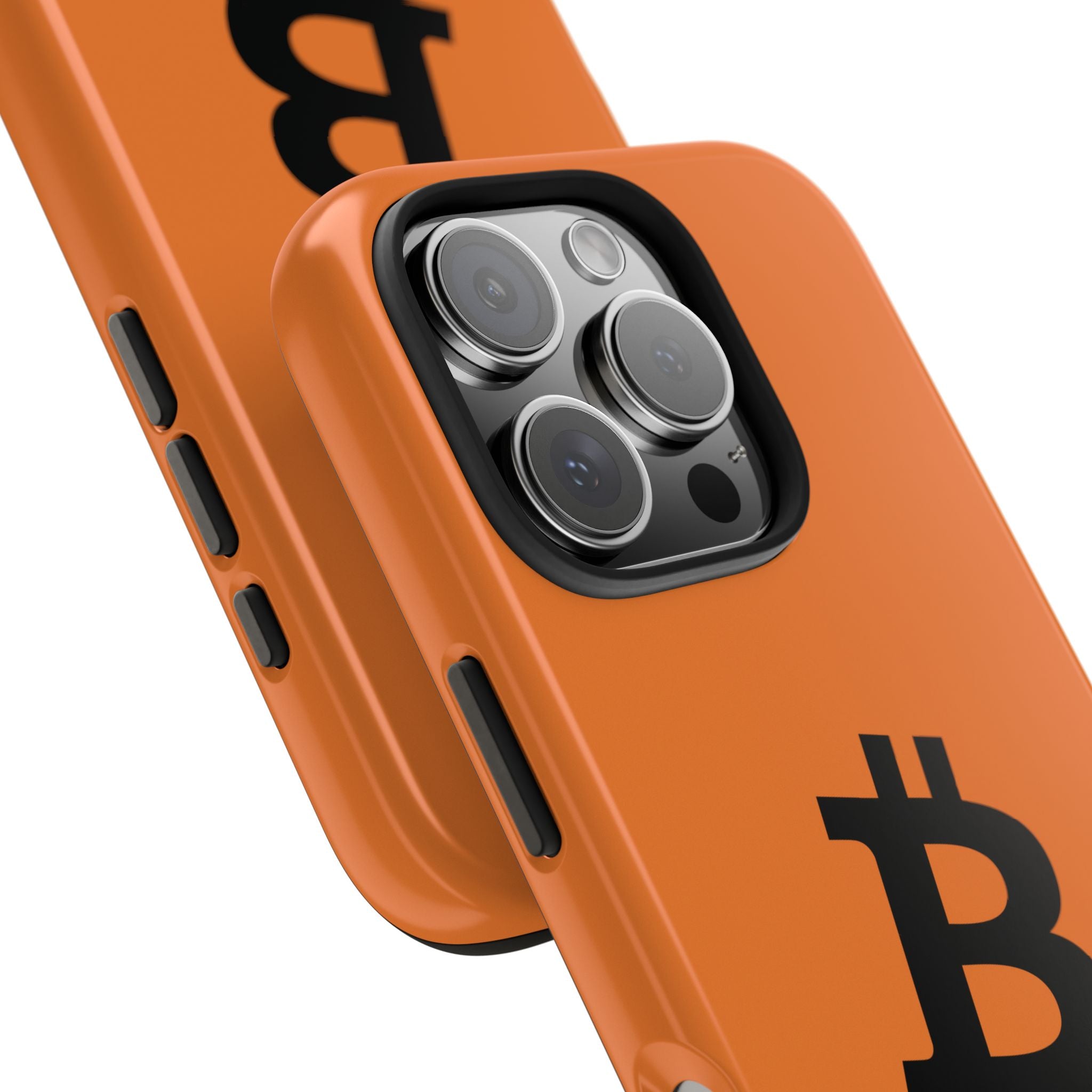 Bitcoin HODL Orange iPhone Case (Black Logo) – Degen Swag
