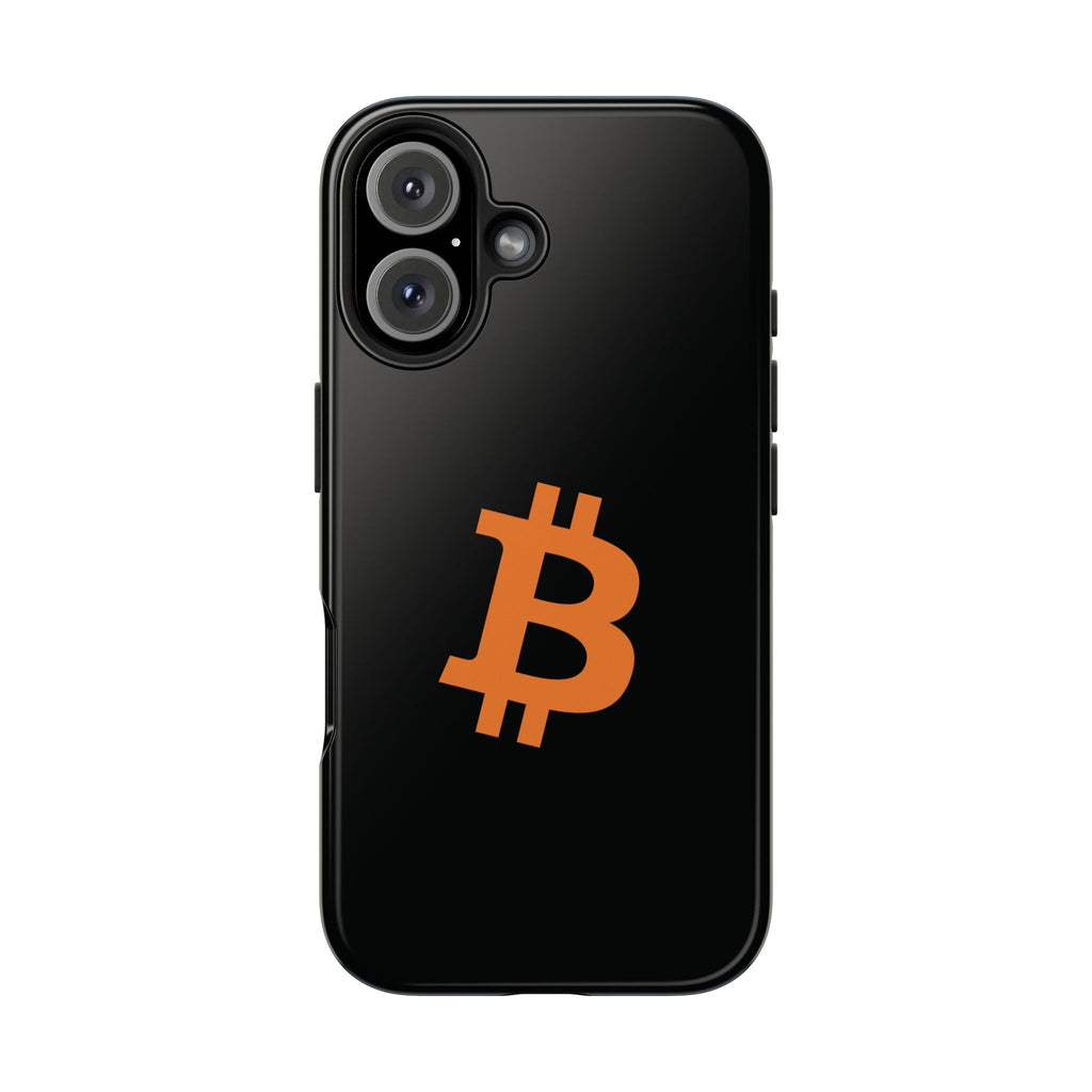 Bitcoin HODL Matte Black iPhone Case (Orange Logo) – Degen Swag