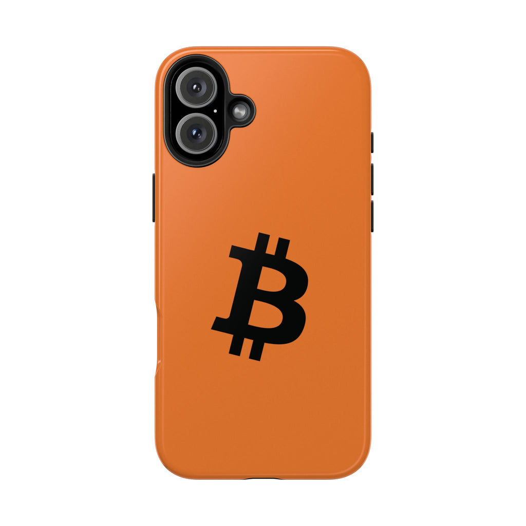 Bitcoin HODL Orange iPhone Case (Black Logo) – Degen Swag