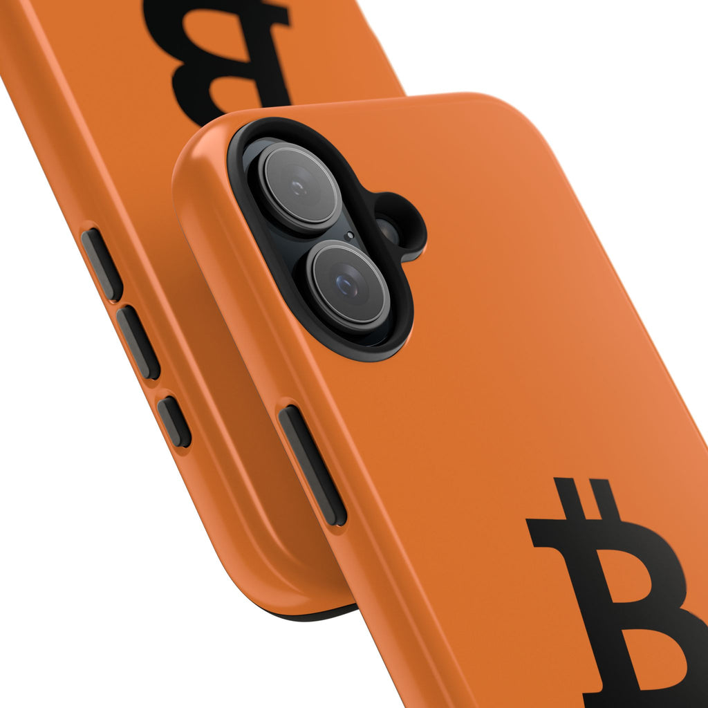 Bitcoin HODL Orange iPhone Case (Black Logo) – Degen Swag
