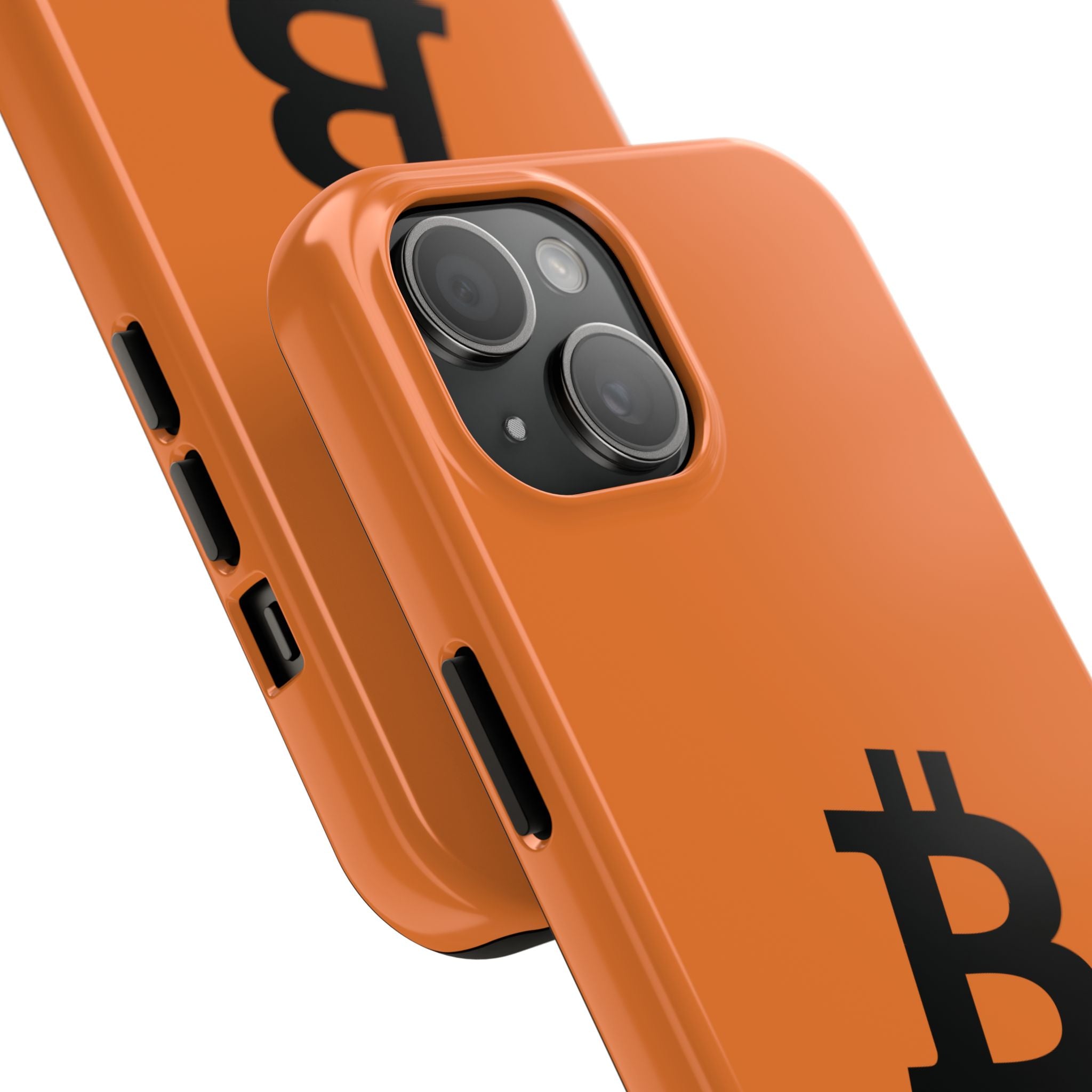 Bitcoin HODL Orange iPhone Case (Black Logo) – Degen Swag
