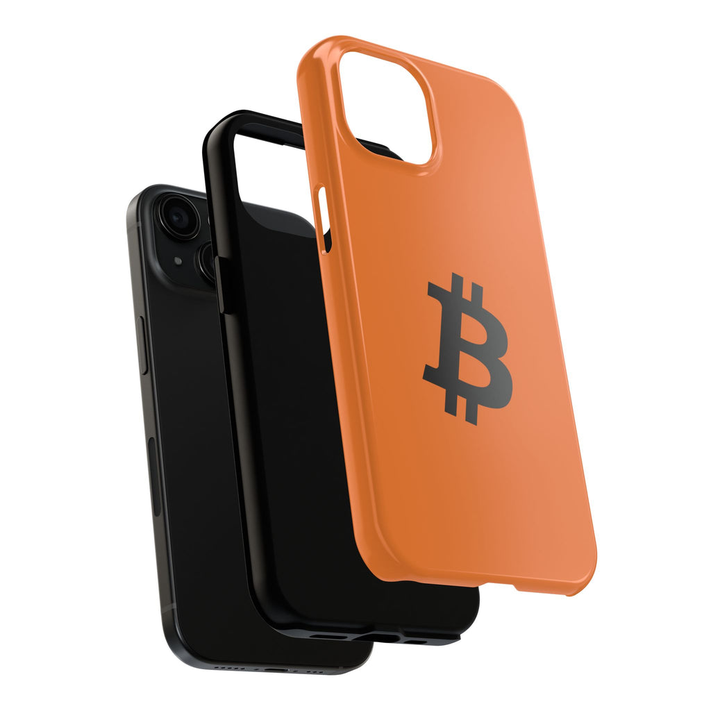 Bitcoin HODL Orange iPhone Case (Black Logo) – Degen Swag