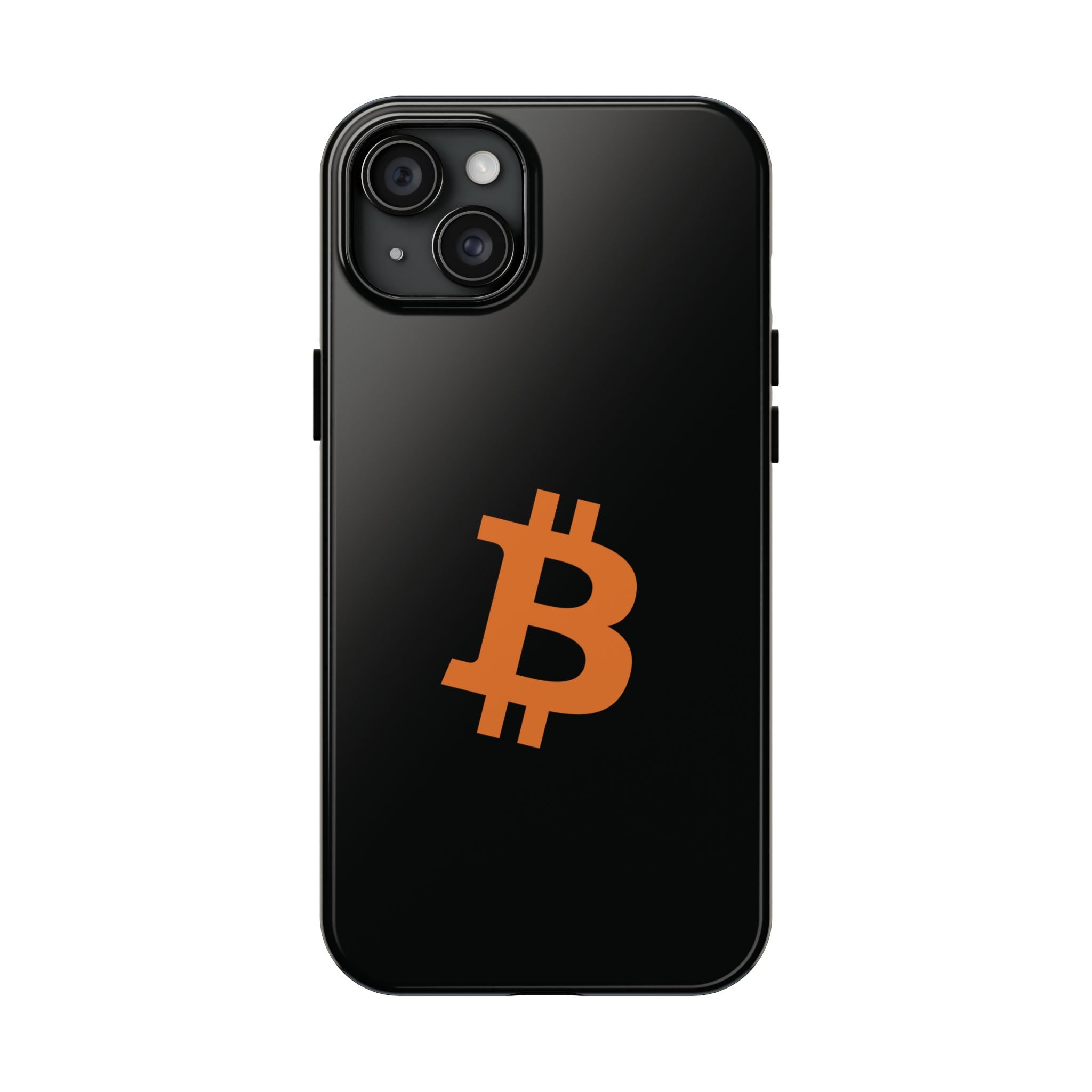 Bitcoin HODL Matte Black iPhone Case (Orange Logo) – Degen Swag