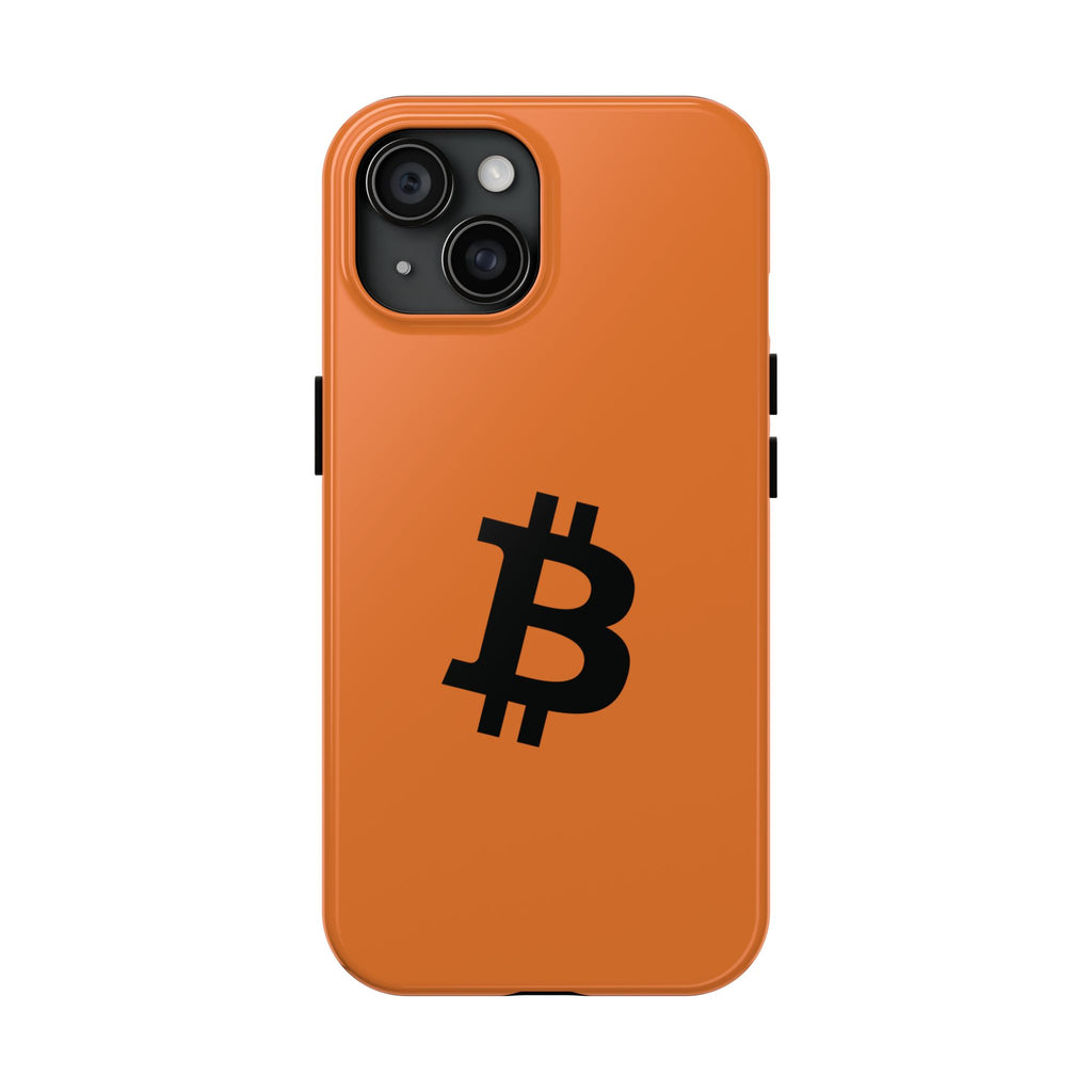Bitcoin HODL Orange iPhone Case (Black Logo) – Degen Swag