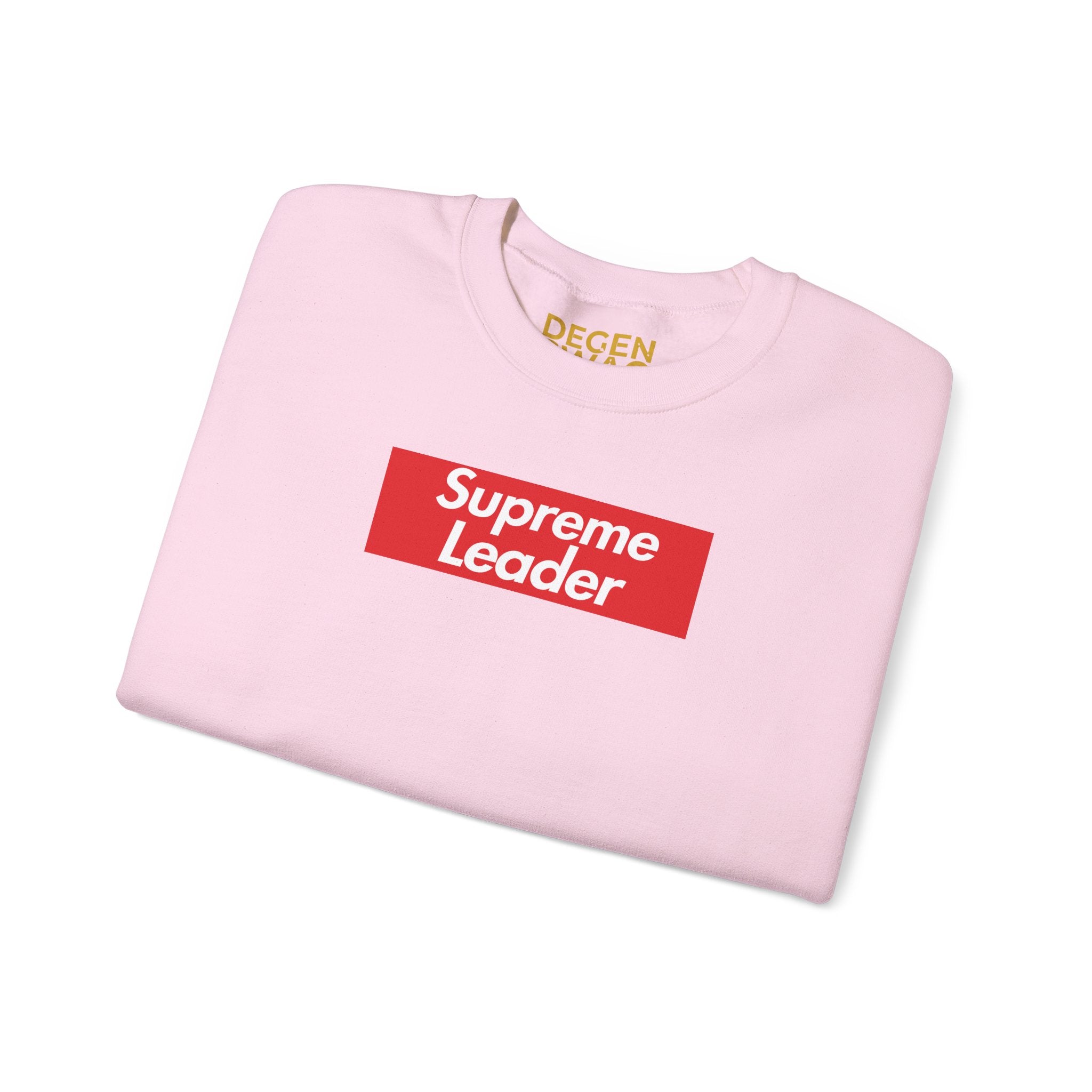 Supreme Leader Heavy Blend Crewneck Sweatshirt (Red Box Logo) – Degen Swag