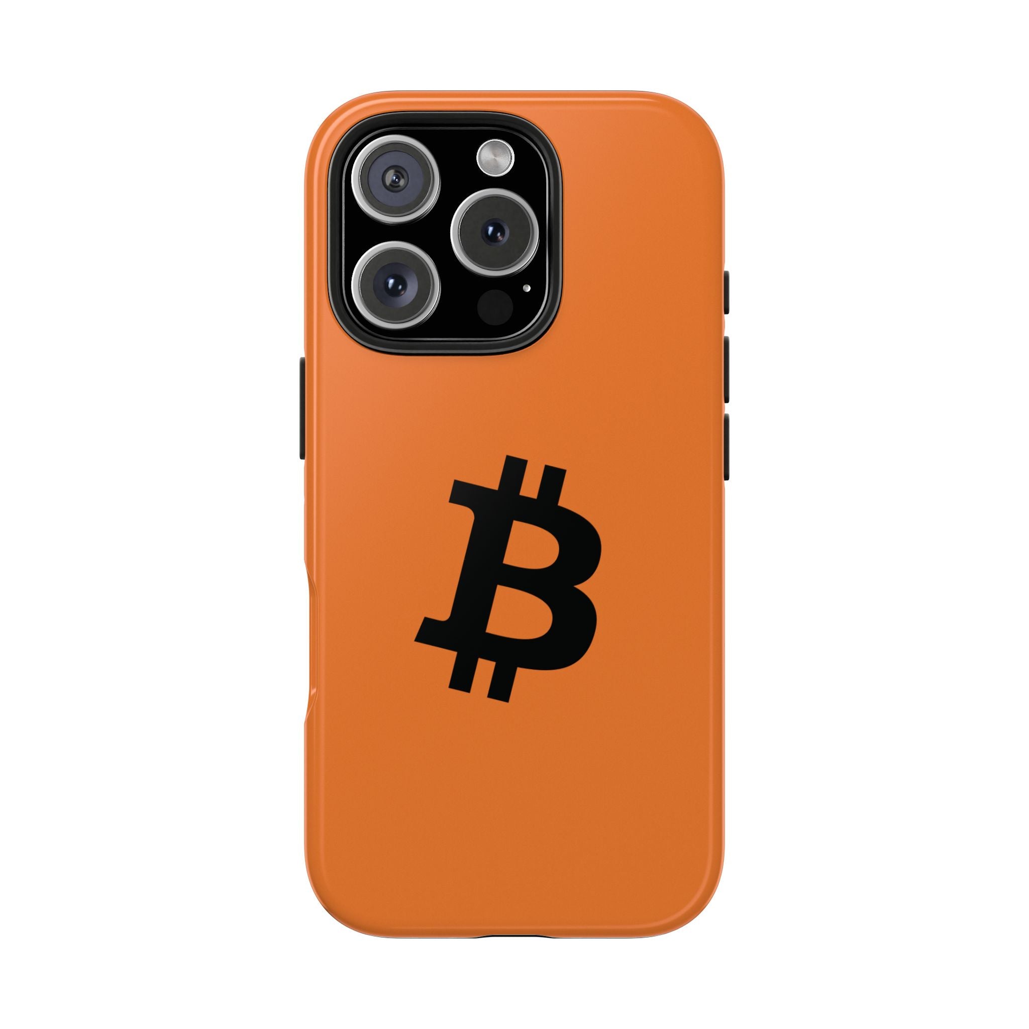 Bitcoin HODL Orange iPhone Case (Black Logo) – Degen Swag