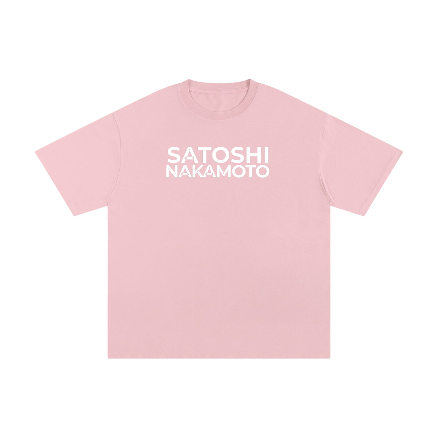 Satoshi Unisex Pure Cotton T-Shirt White Print - Degen Swag