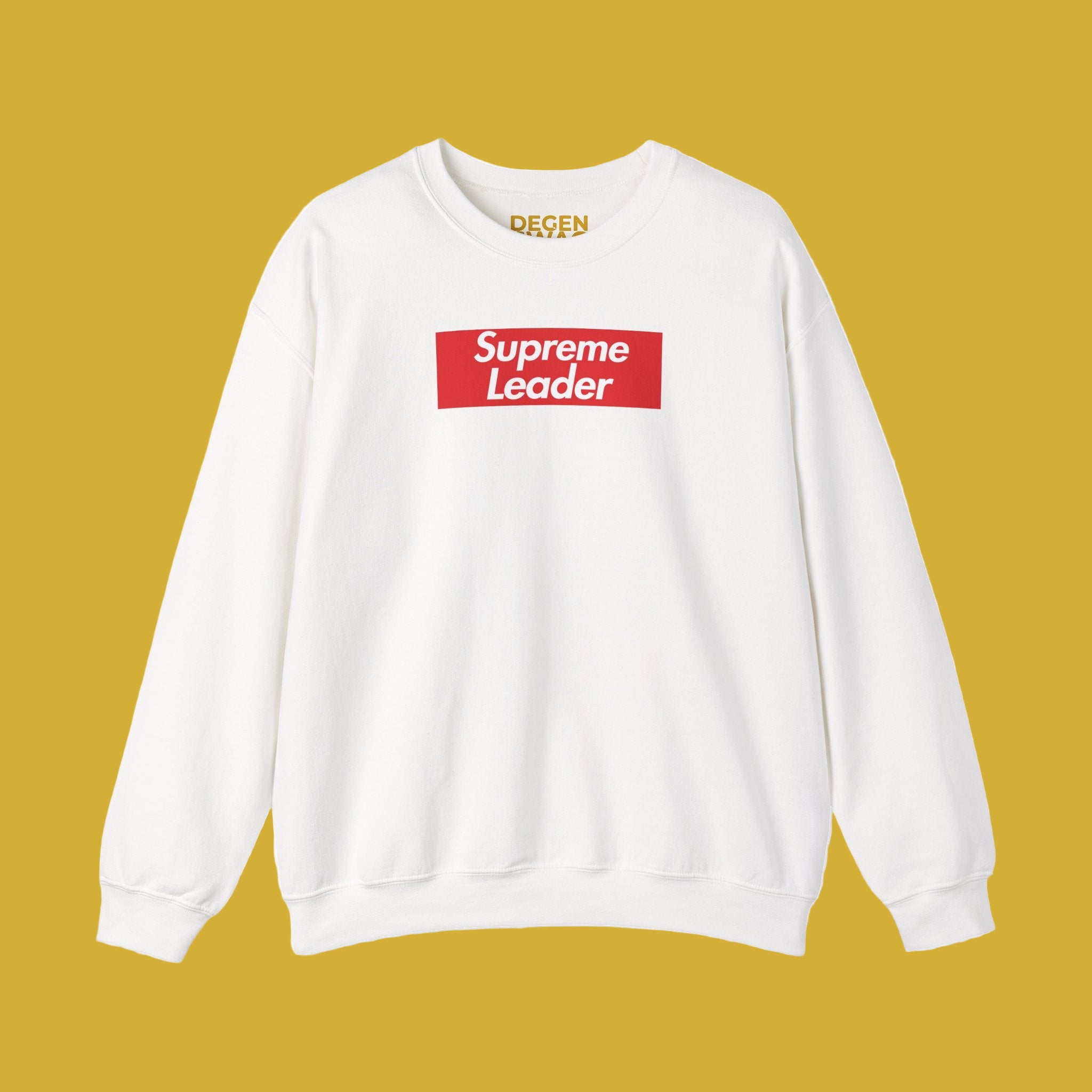 Supreme Leader Heavy Blend Crewneck Sweatshirt (Red Box Logo) – Degen Swag
