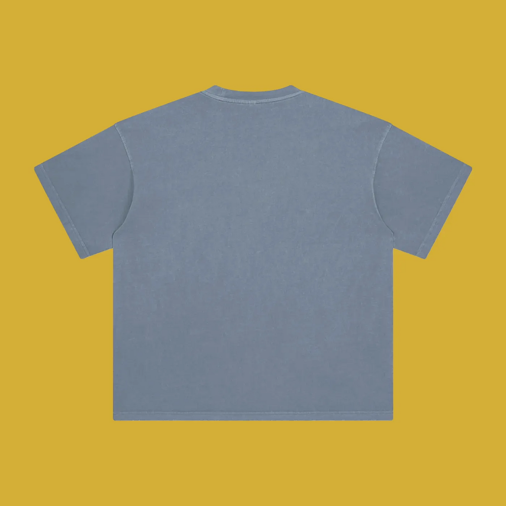 Satoshi Enzyme Washed T-Shirt White Print - Degen Swag