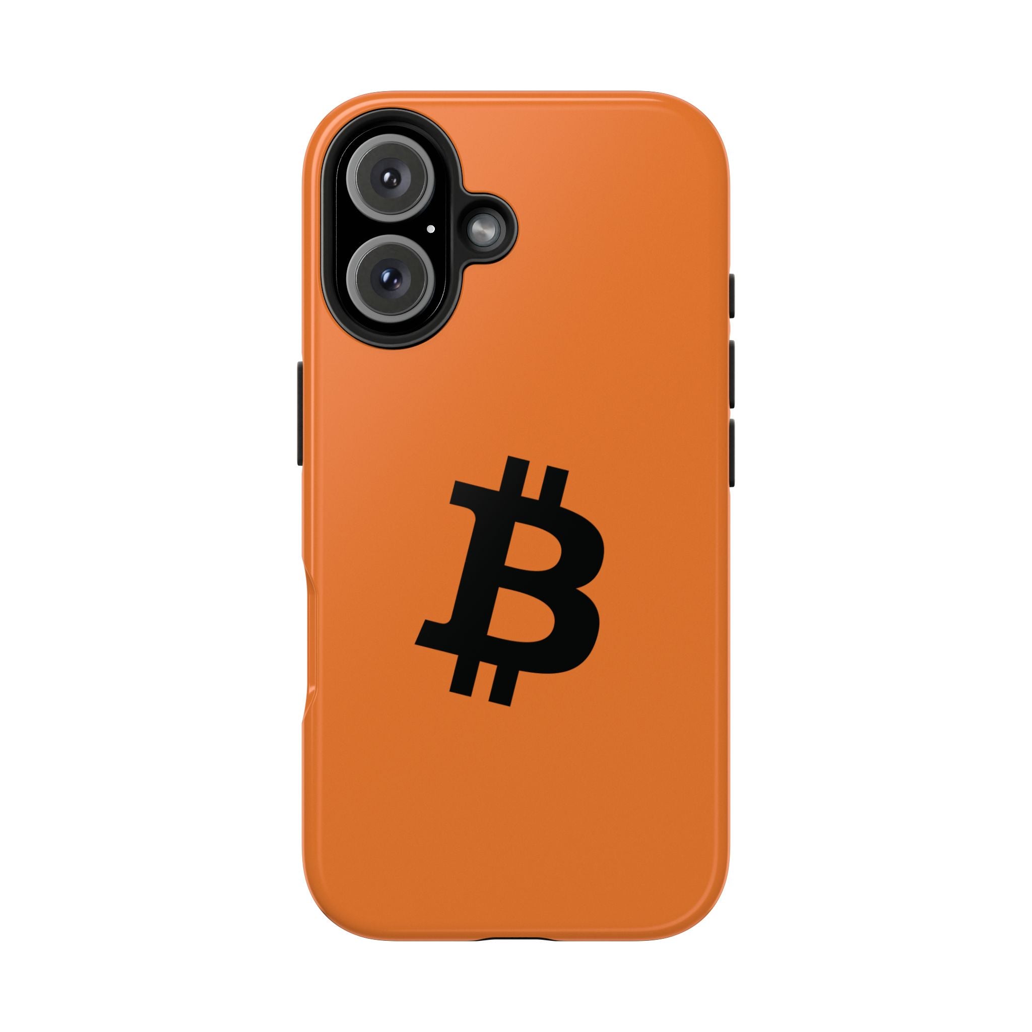 Bitcoin HODL Orange iPhone Case (Black Logo) – Degen Swag