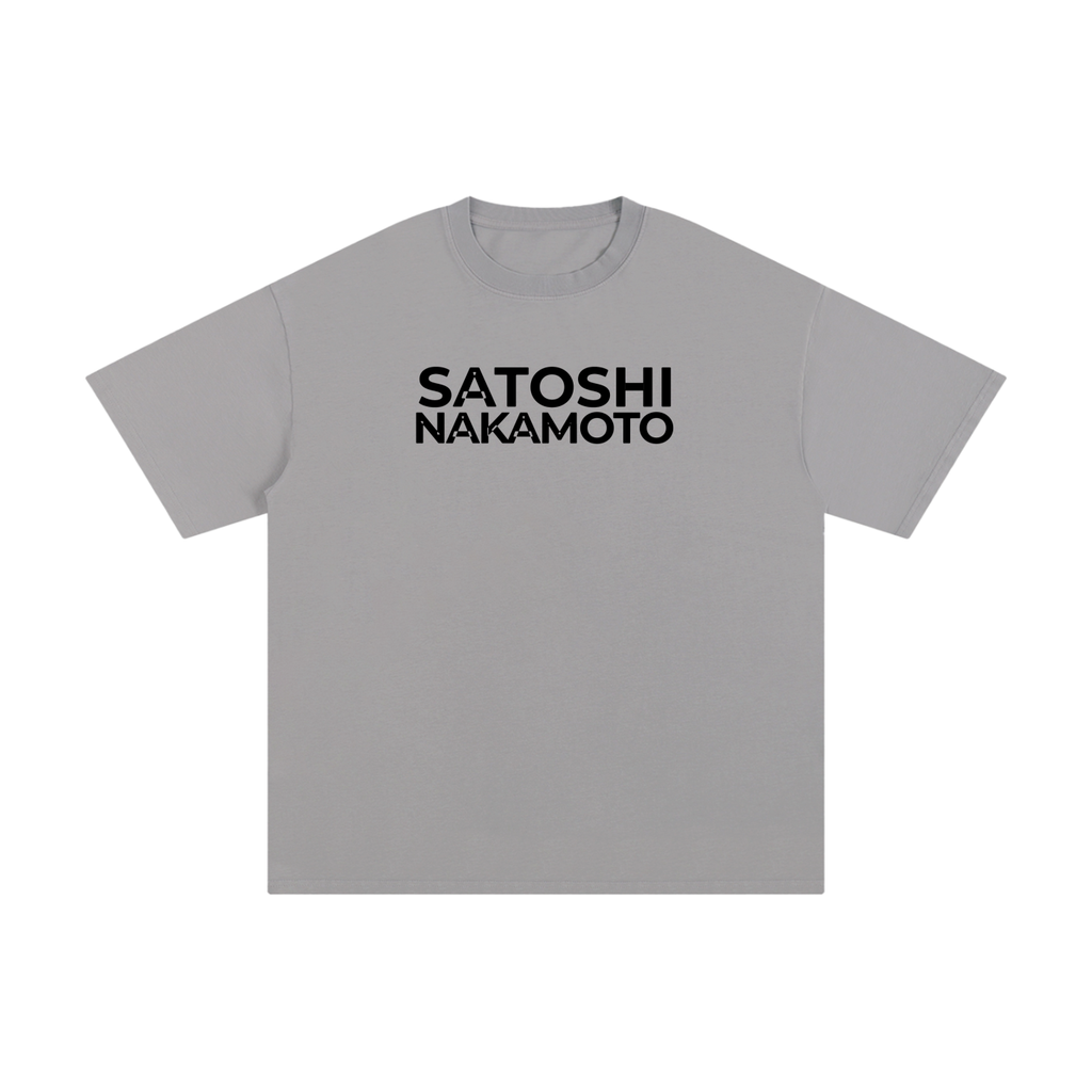 Satoshi Unisex Pure Cotton T-Shirt Black Print - Degen Swag