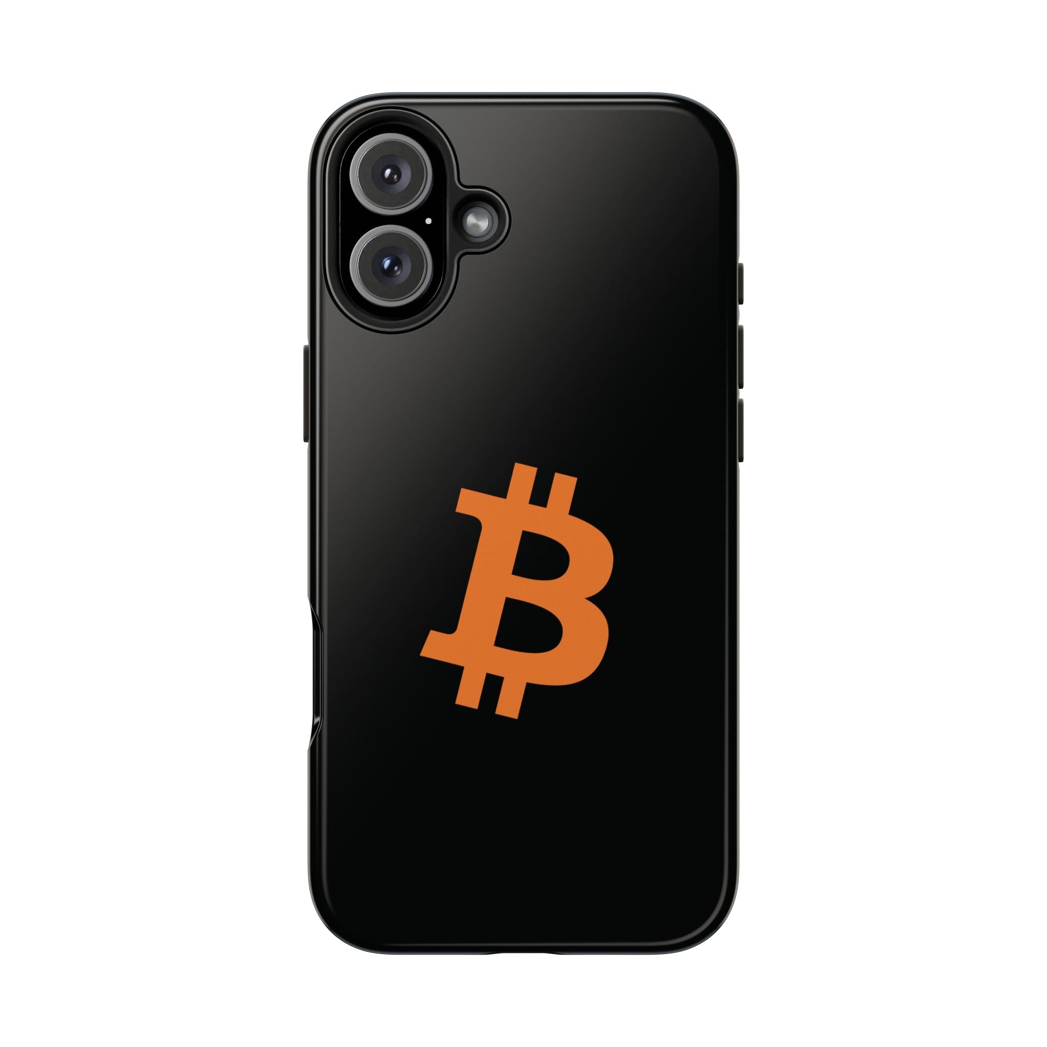 Bitcoin HODL Matte Black iPhone Case (Orange Logo) – Degen Swag