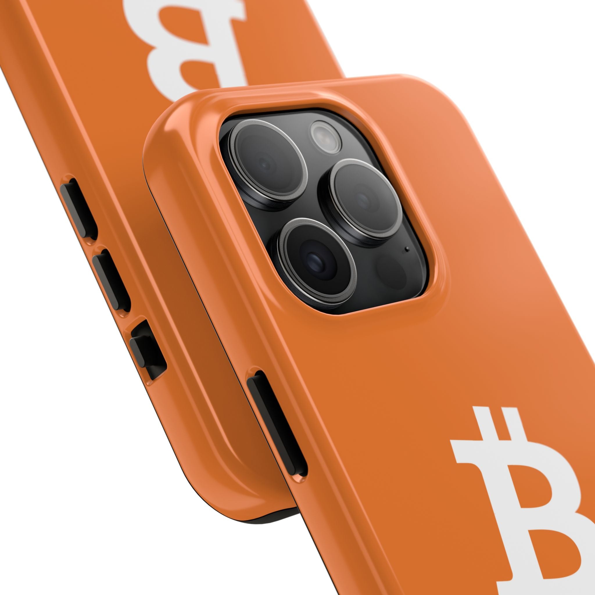 Bitcoin HODL Orange iPhone Case (White Logo) – Degen Swag