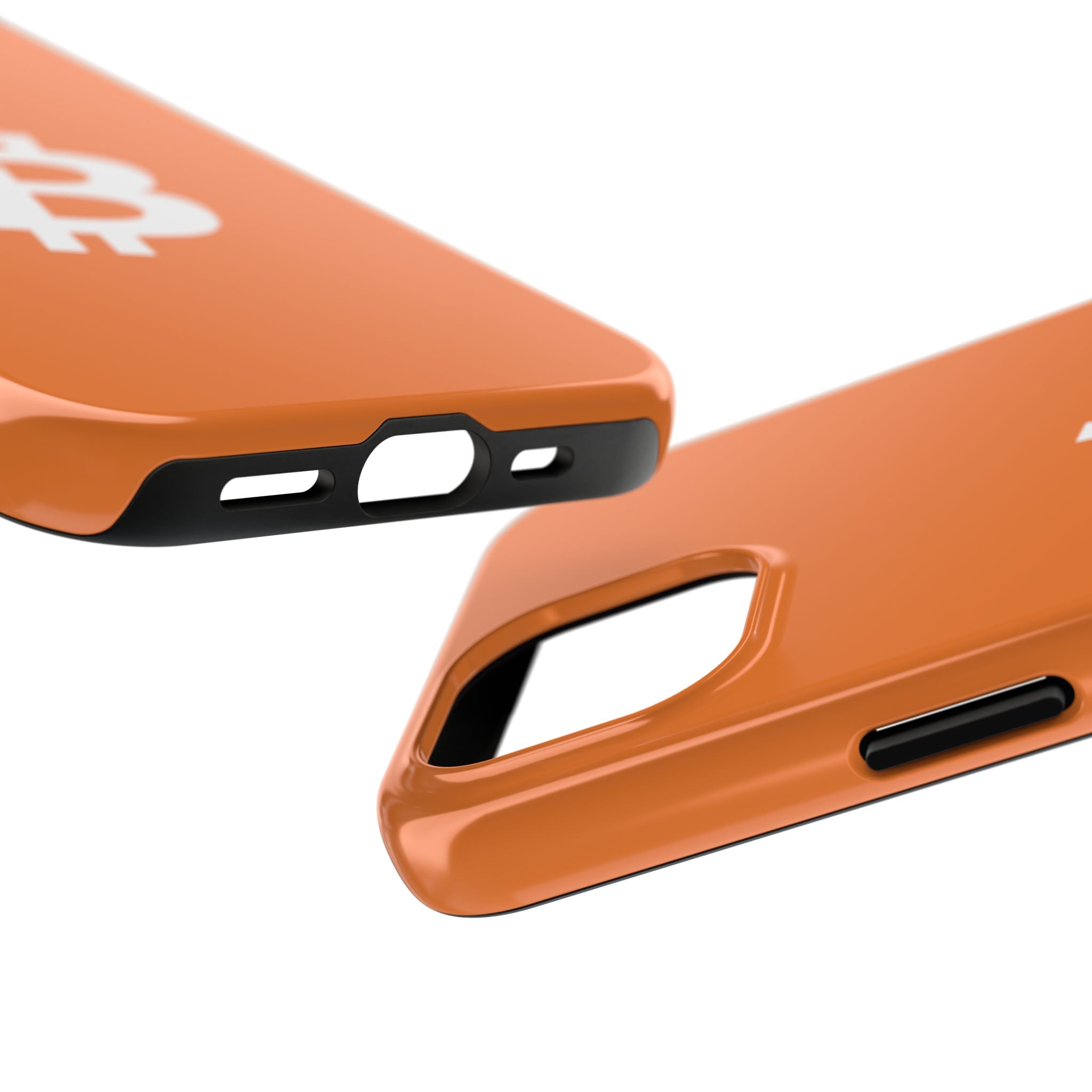 Bitcoin HODL Orange iPhone Case (White Logo) – Degen Swag