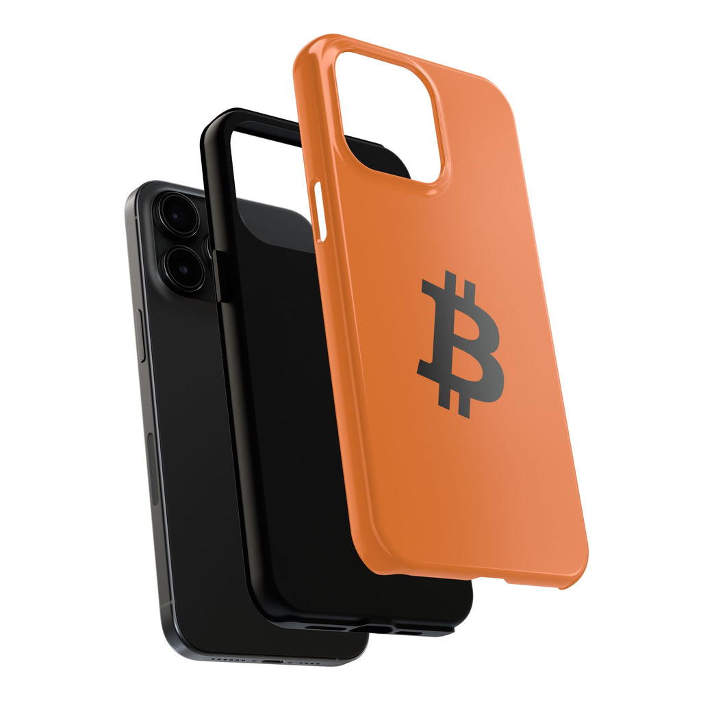 Bitcoin HODL Orange iPhone Case (Black Logo) – Degen Swag