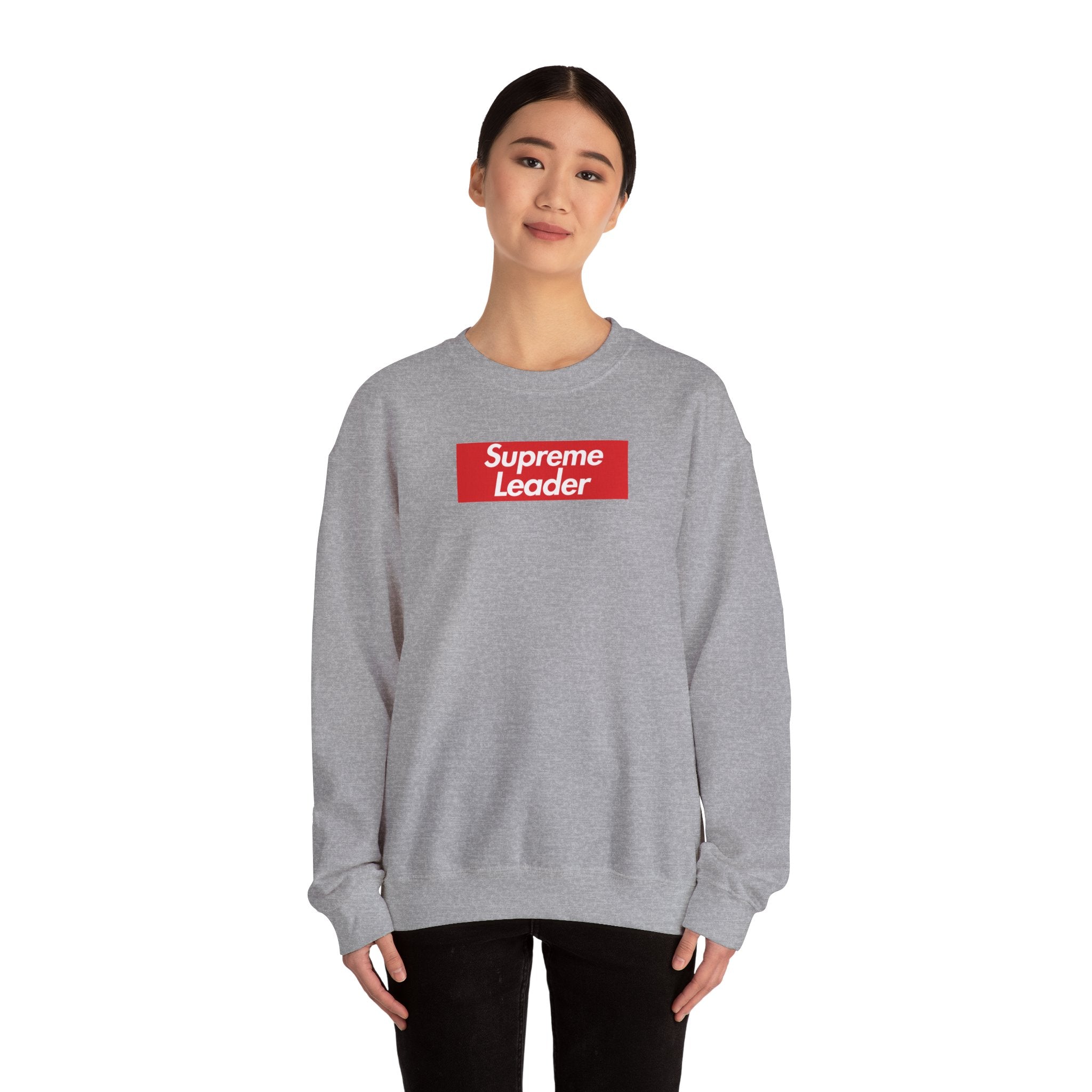 Supreme Leader Heavy Blend Crewneck Sweatshirt (Red Box Logo) – Degen Swag