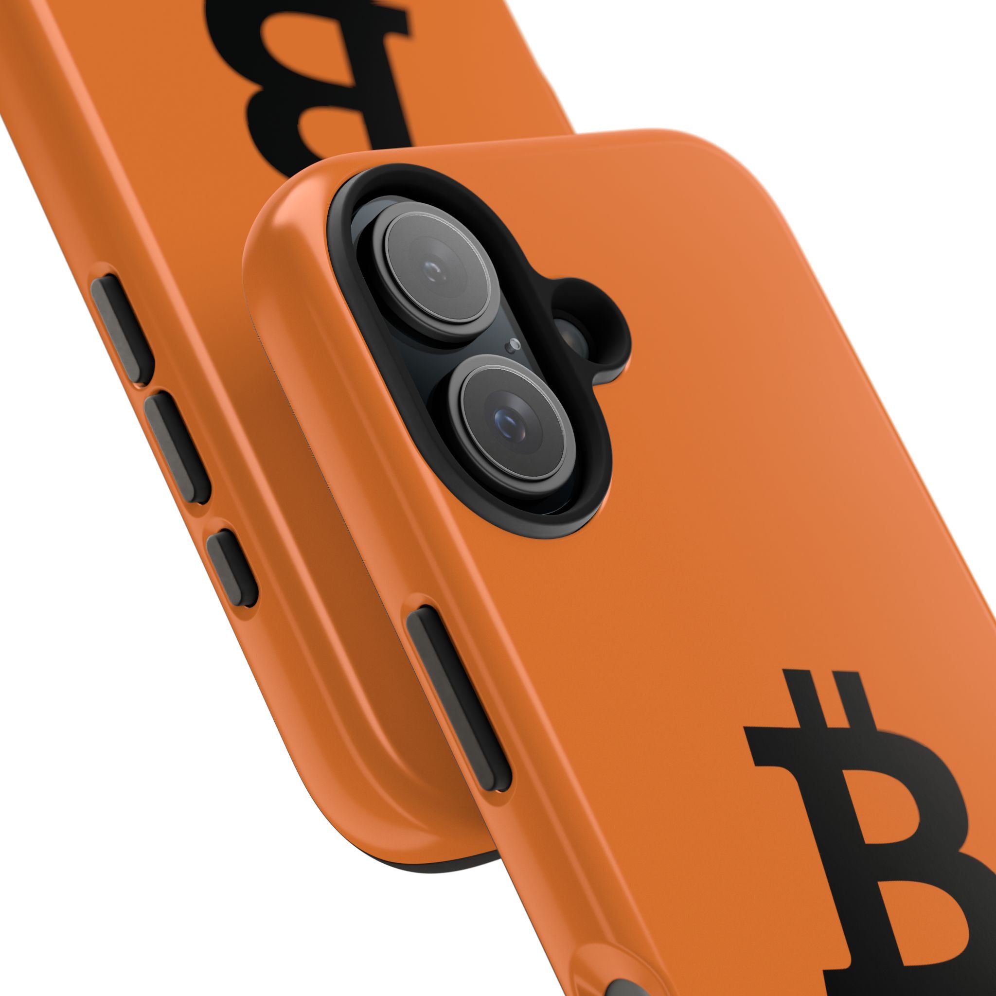 Bitcoin HODL Orange iPhone Case (Black Logo) – Degen Swag