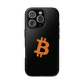 Bitcoin HODL Matte Black iPhone Case (Orange Logo) – Degen Swag