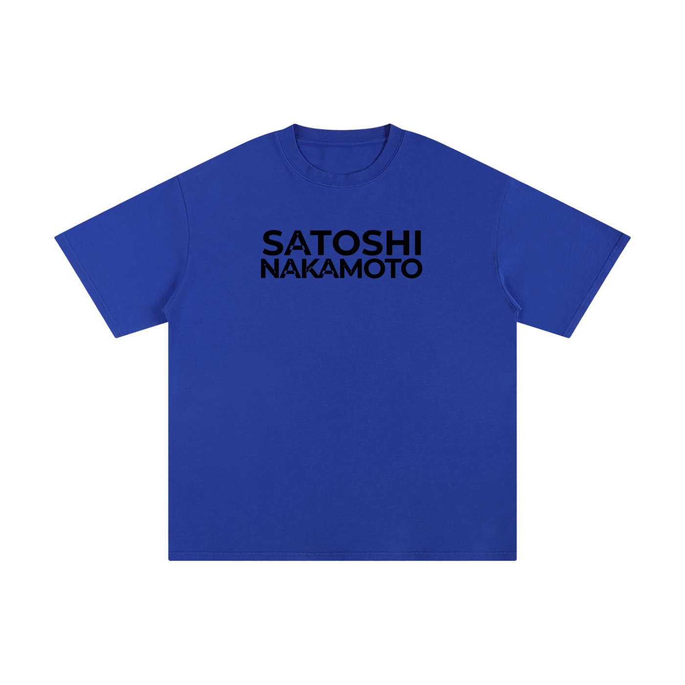 Satoshi Unisex Pure Cotton T-Shirt Black Print - Degen Swag