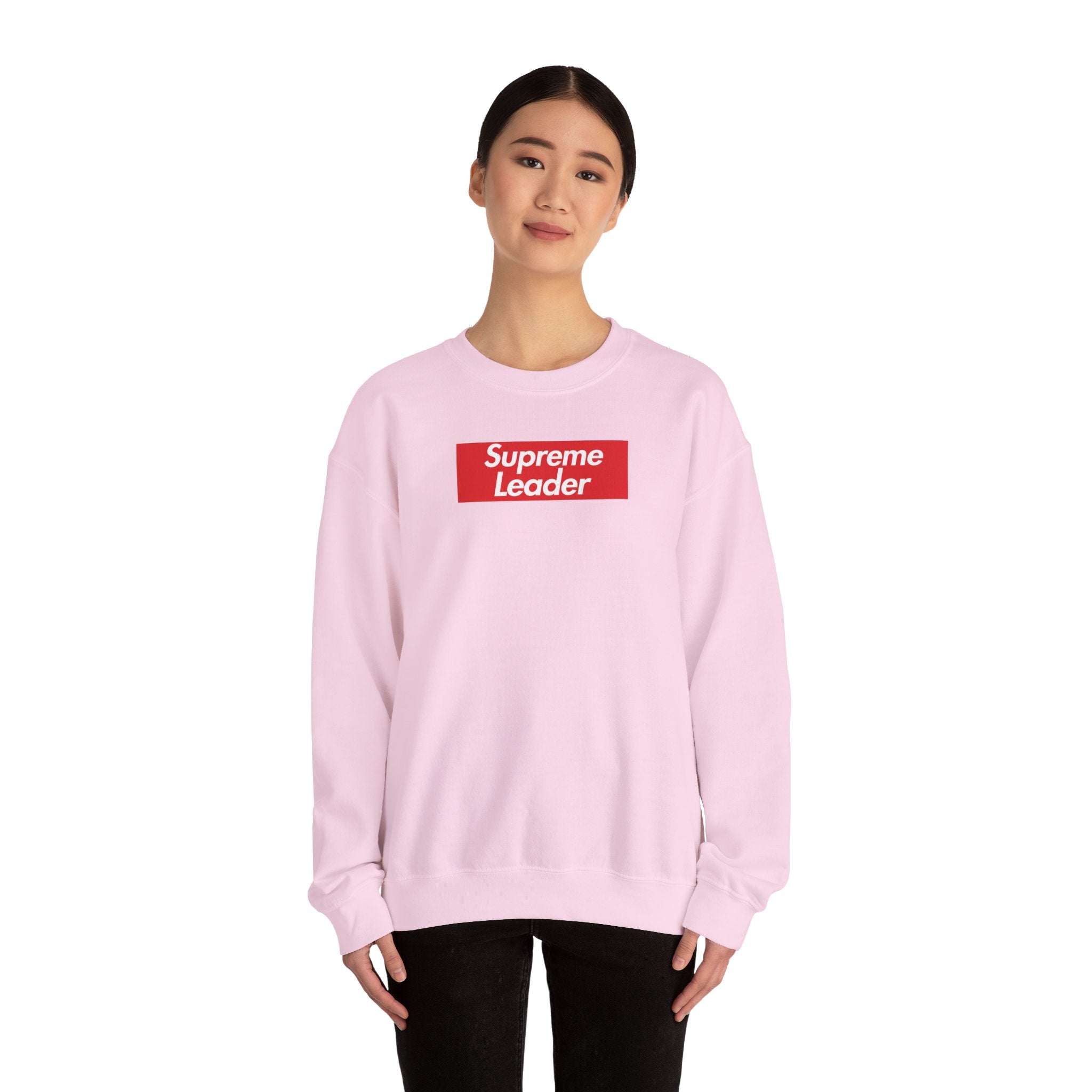 Supreme Leader Heavy Blend Crewneck Sweatshirt (Red Box Logo) – Degen Swag