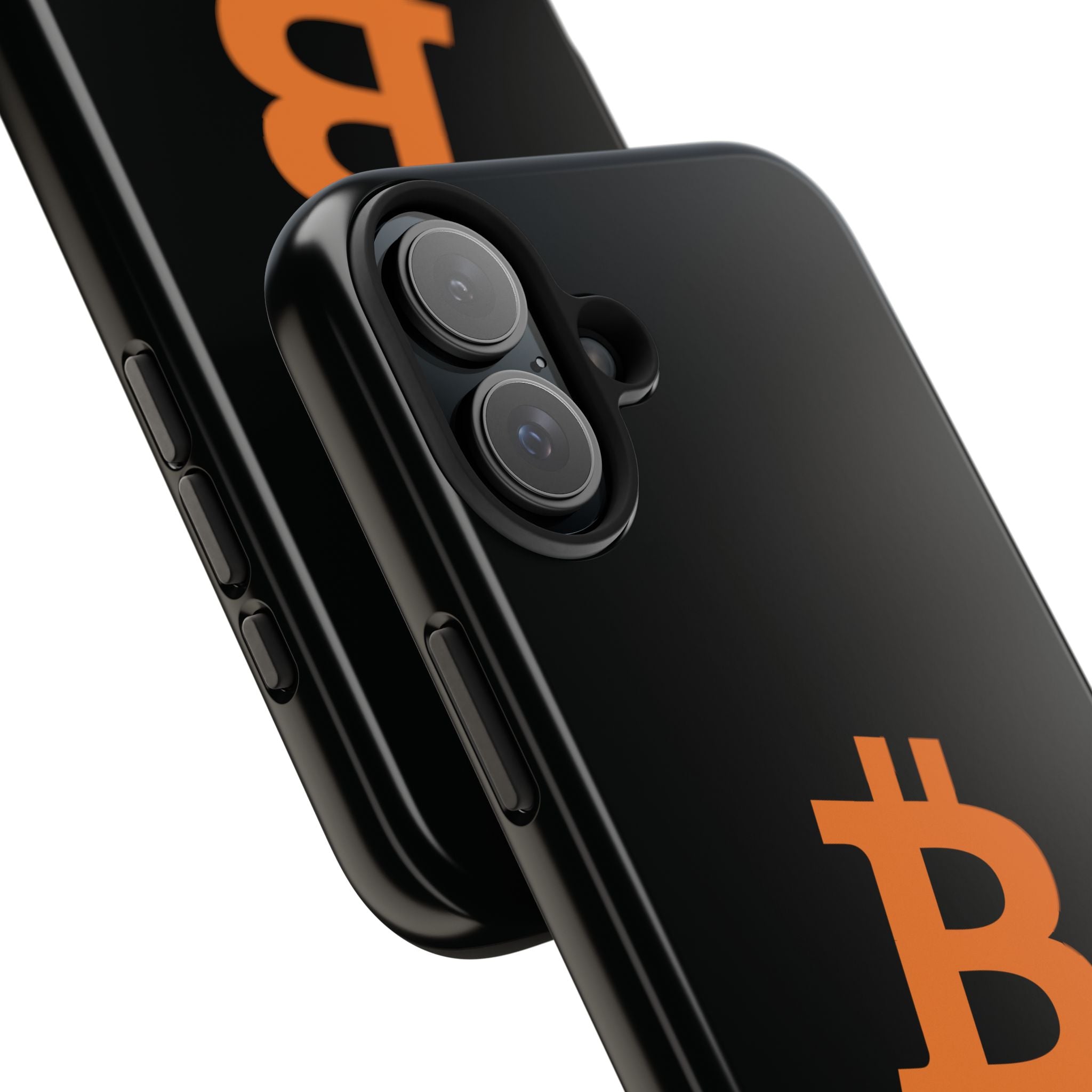Bitcoin HODL Matte Black iPhone Case (Orange Logo) – Degen Swag