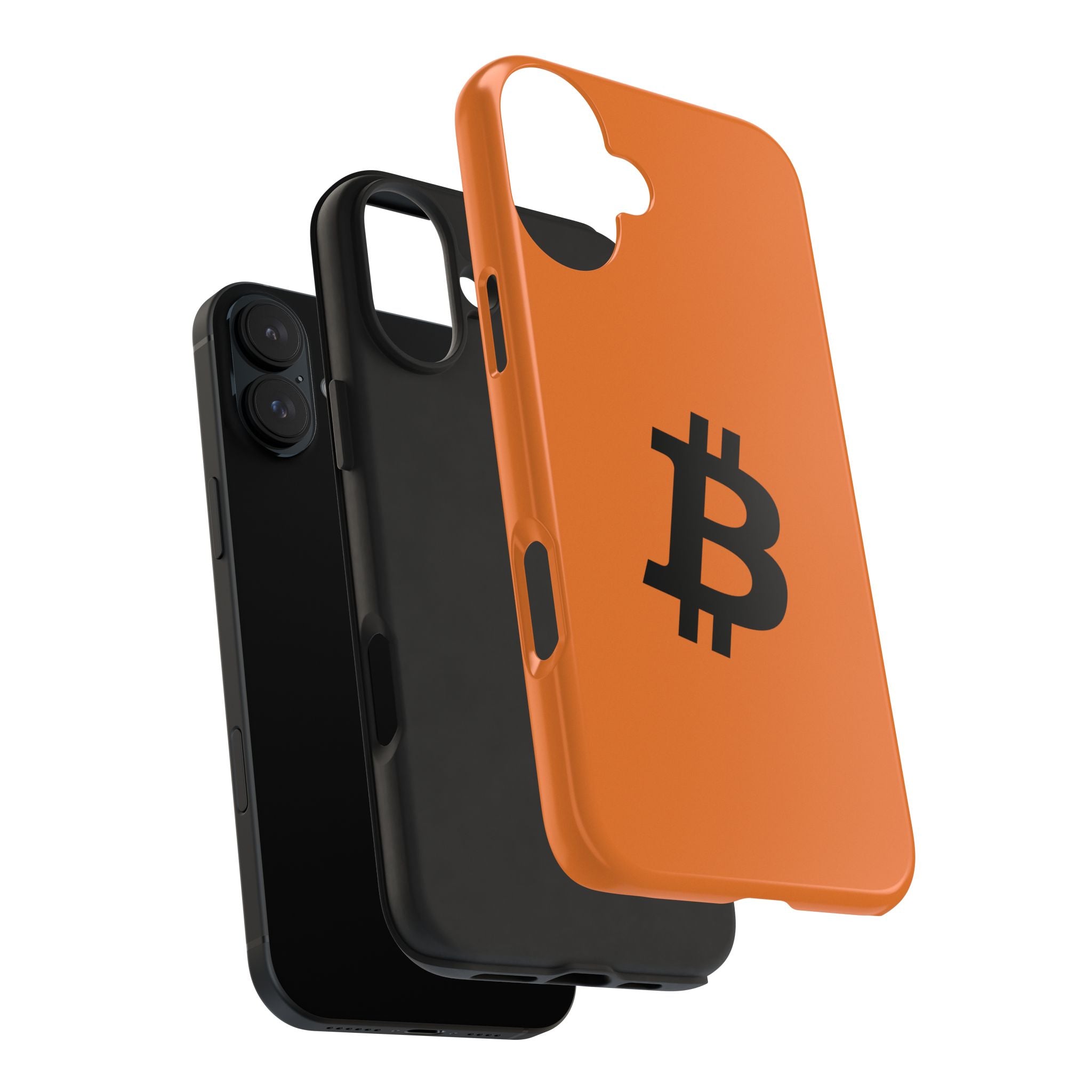 Bitcoin HODL Orange iPhone Case (Black Logo) – Degen Swag
