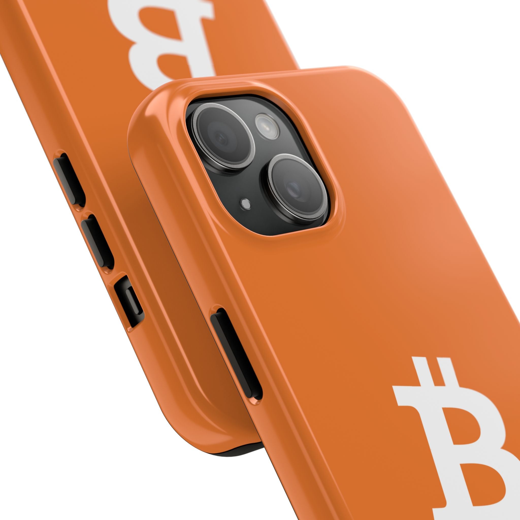 Bitcoin HODL Orange iPhone Case (White Logo) – Degen Swag