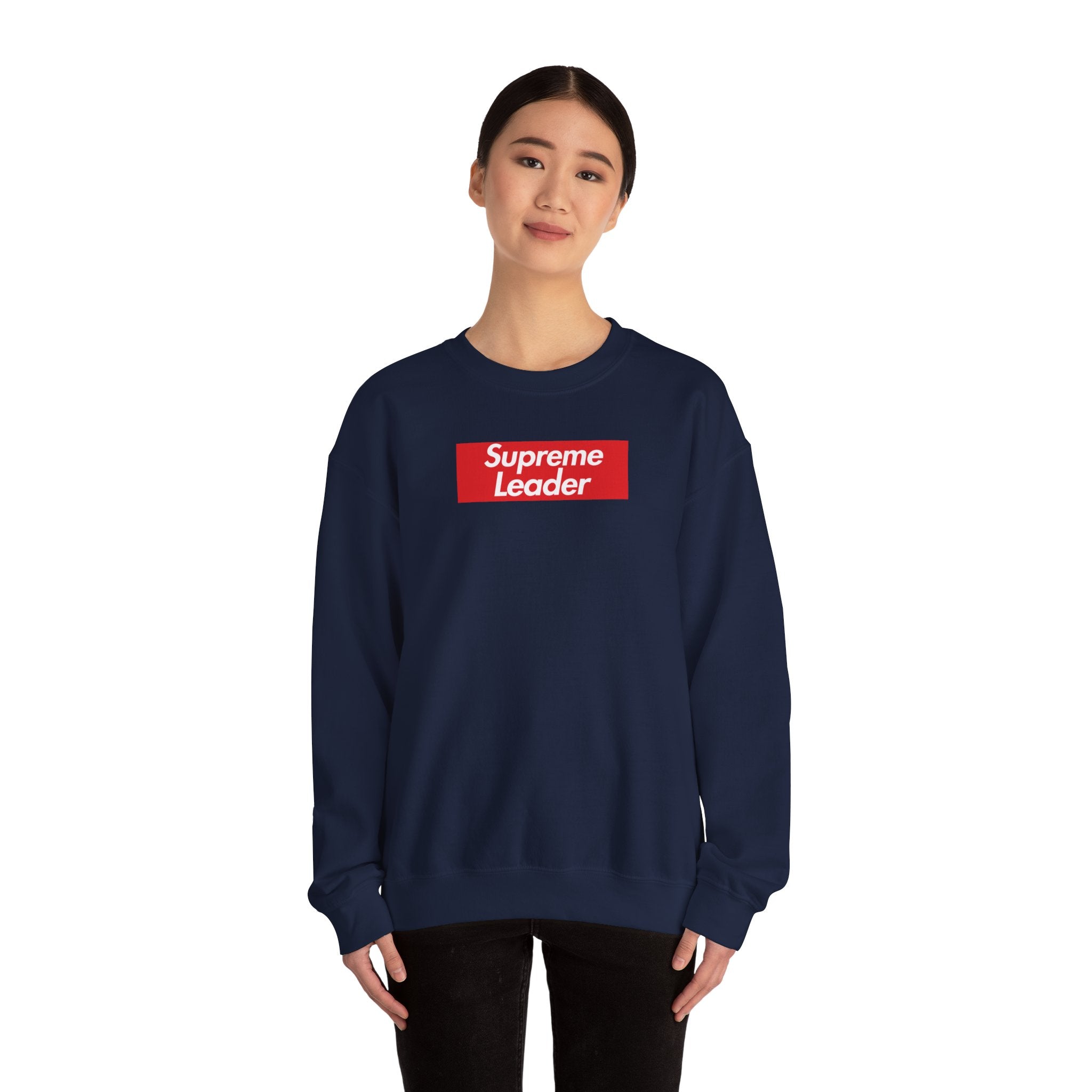 Supreme Leader Heavy Blend Crewneck Sweatshirt (Red Box Logo) – Degen Swag