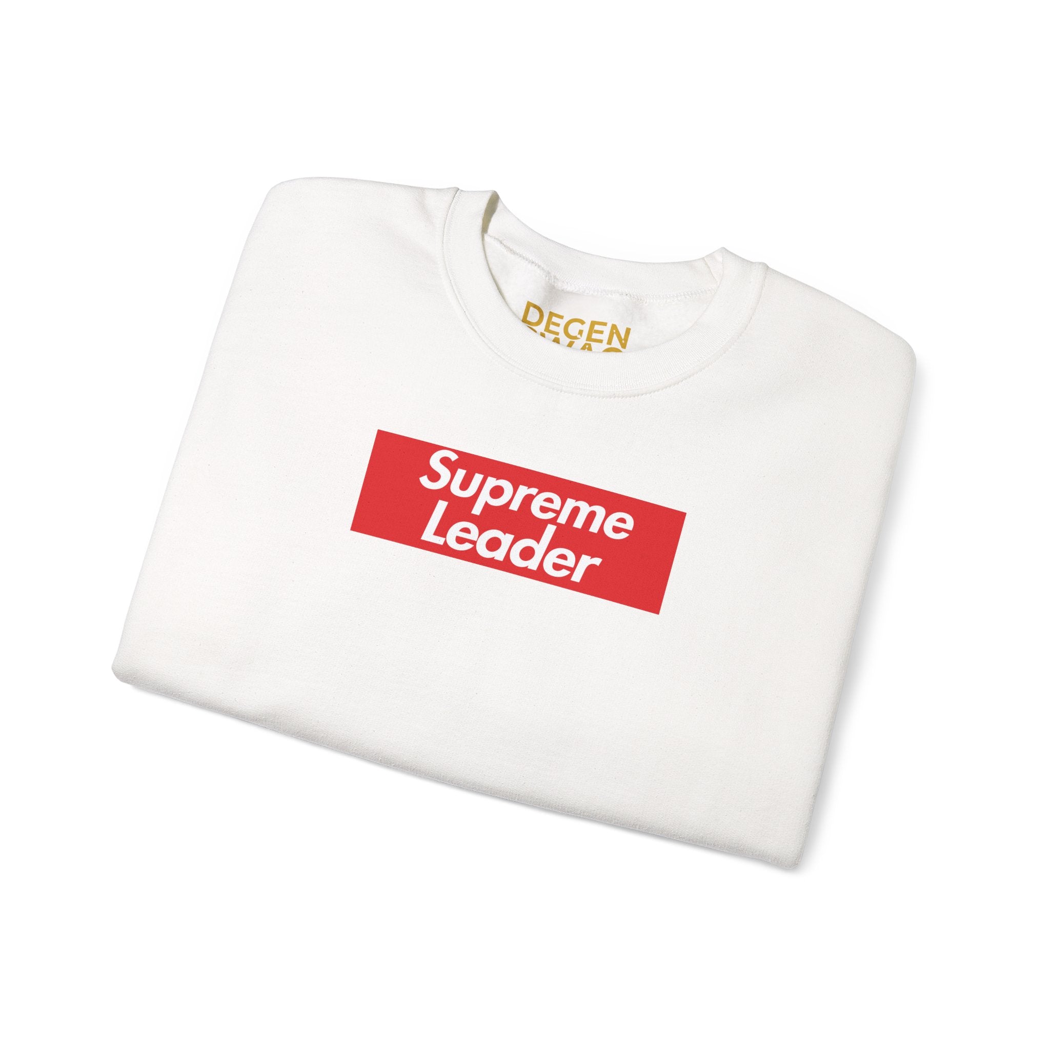 Supreme Leader Heavy Blend Crewneck Sweatshirt (Red Box Logo) – Degen Swag