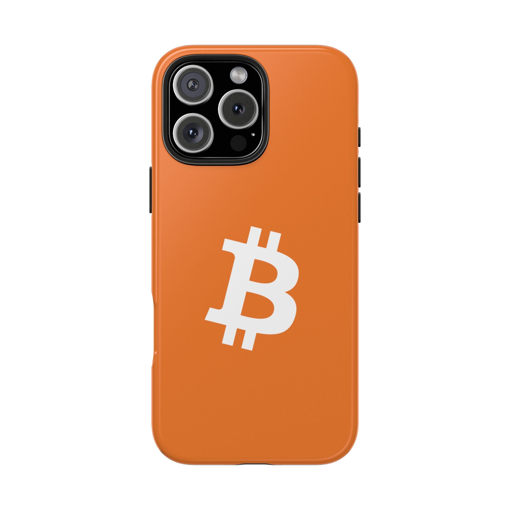 Bitcoin HODL Orange iPhone Case (White Logo) – Degen Swag