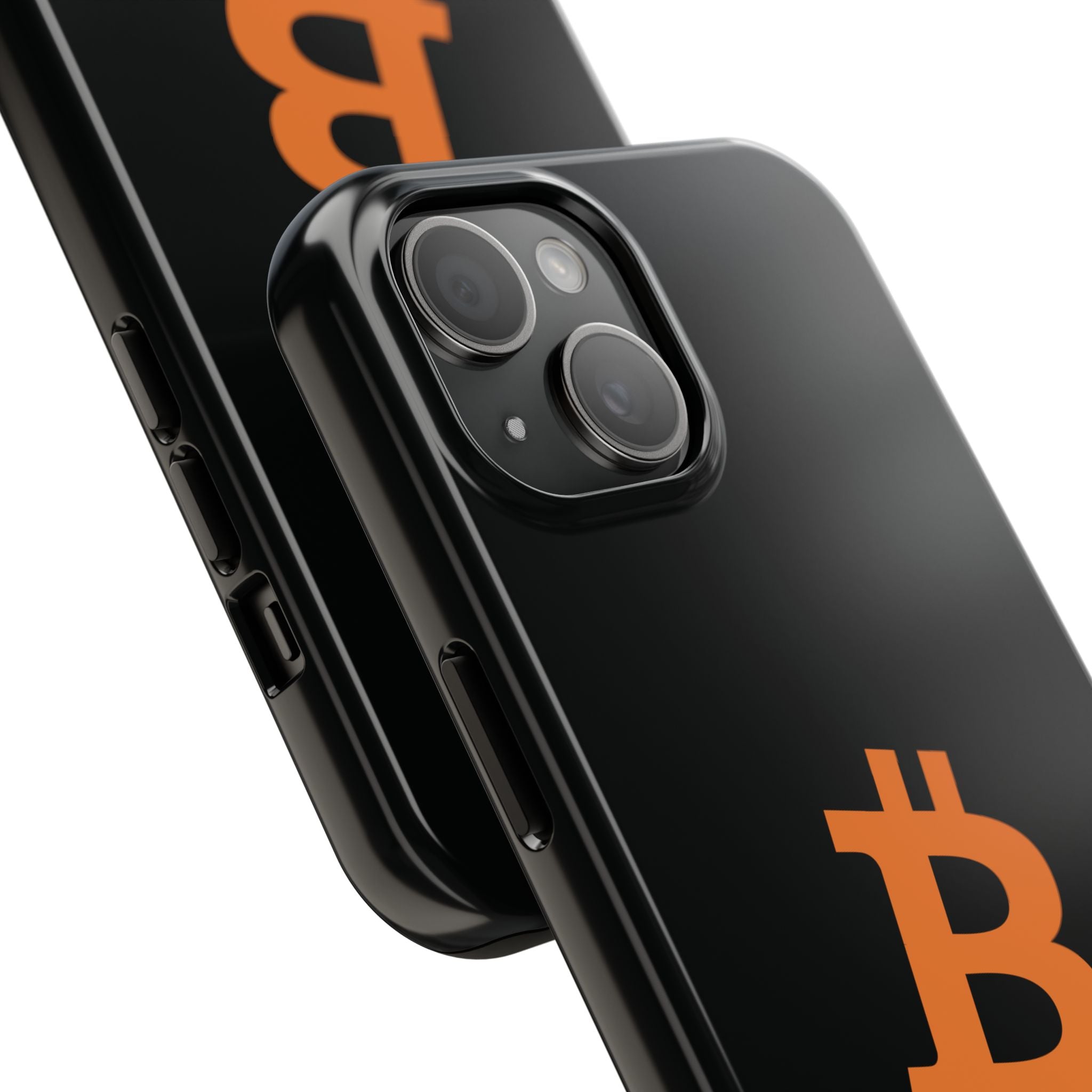 Bitcoin HODL Matte Black iPhone Case (Orange Logo) – Degen Swag