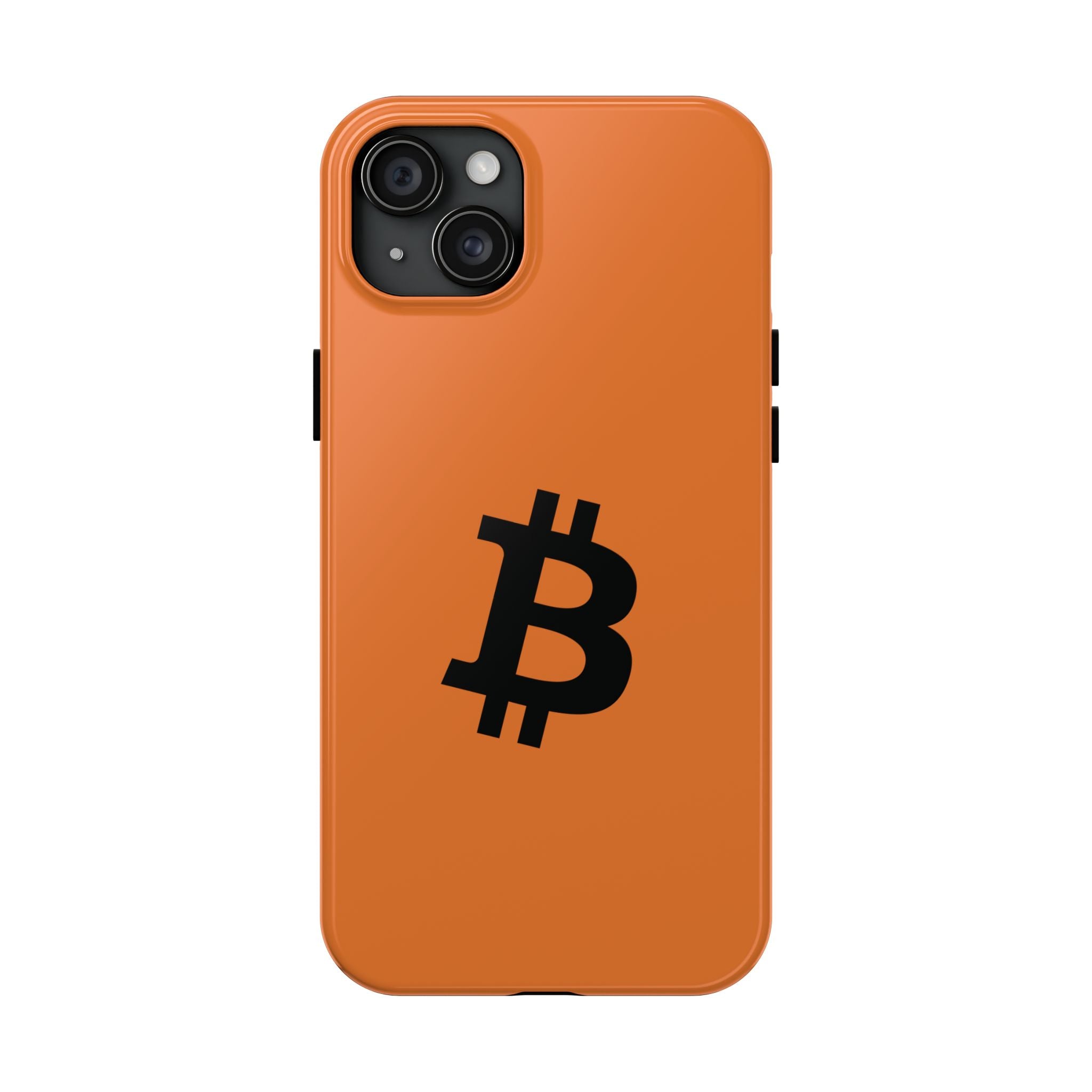 Bitcoin HODL Orange iPhone Case (Black Logo) – Degen Swag