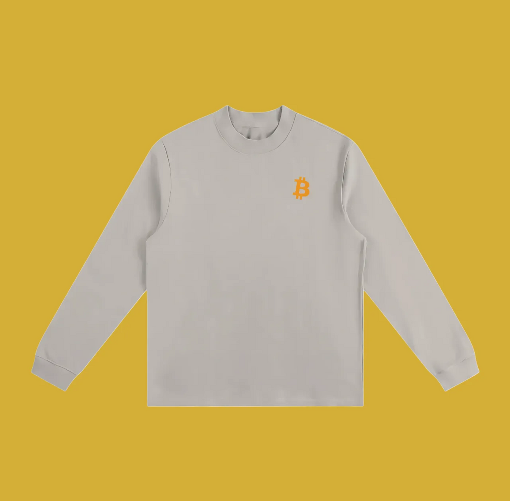 Bitcoin HODL Essential Heavyweight Sweatshirt Bitcoin Logo – Degen Swag