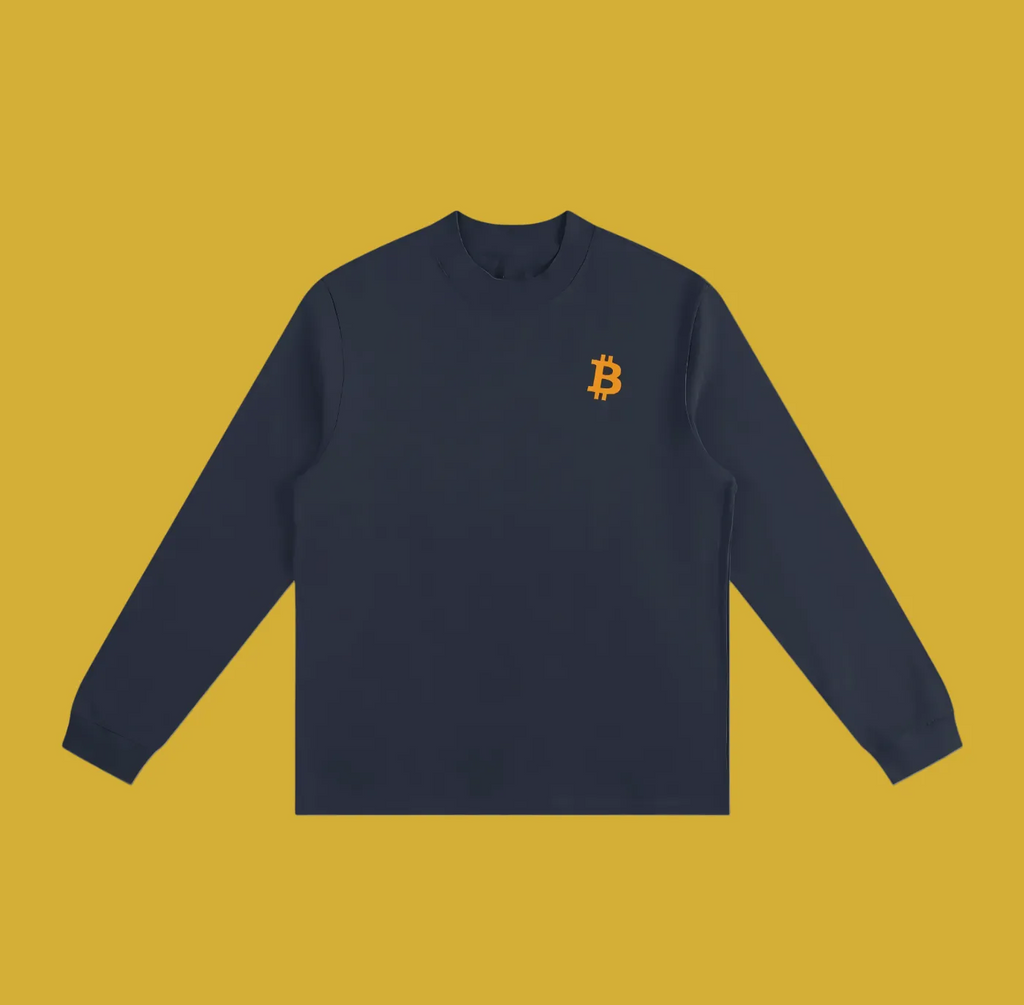 Bitcoin HODL Essential Heavyweight Sweatshirt Bitcoin Logo – Degen Swag