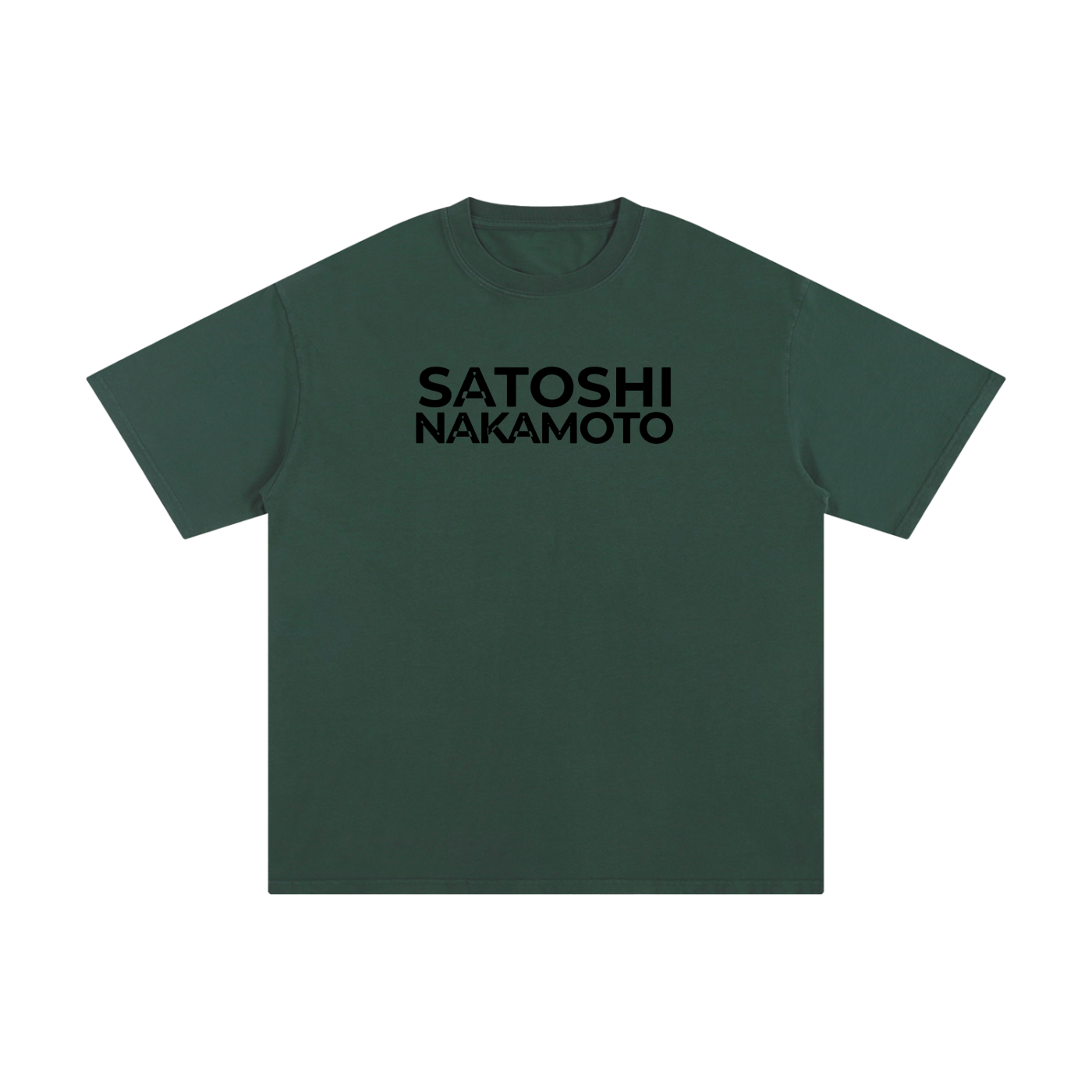 Satoshi Unisex Pure Cotton T-Shirt Black Print - Degen Swag
