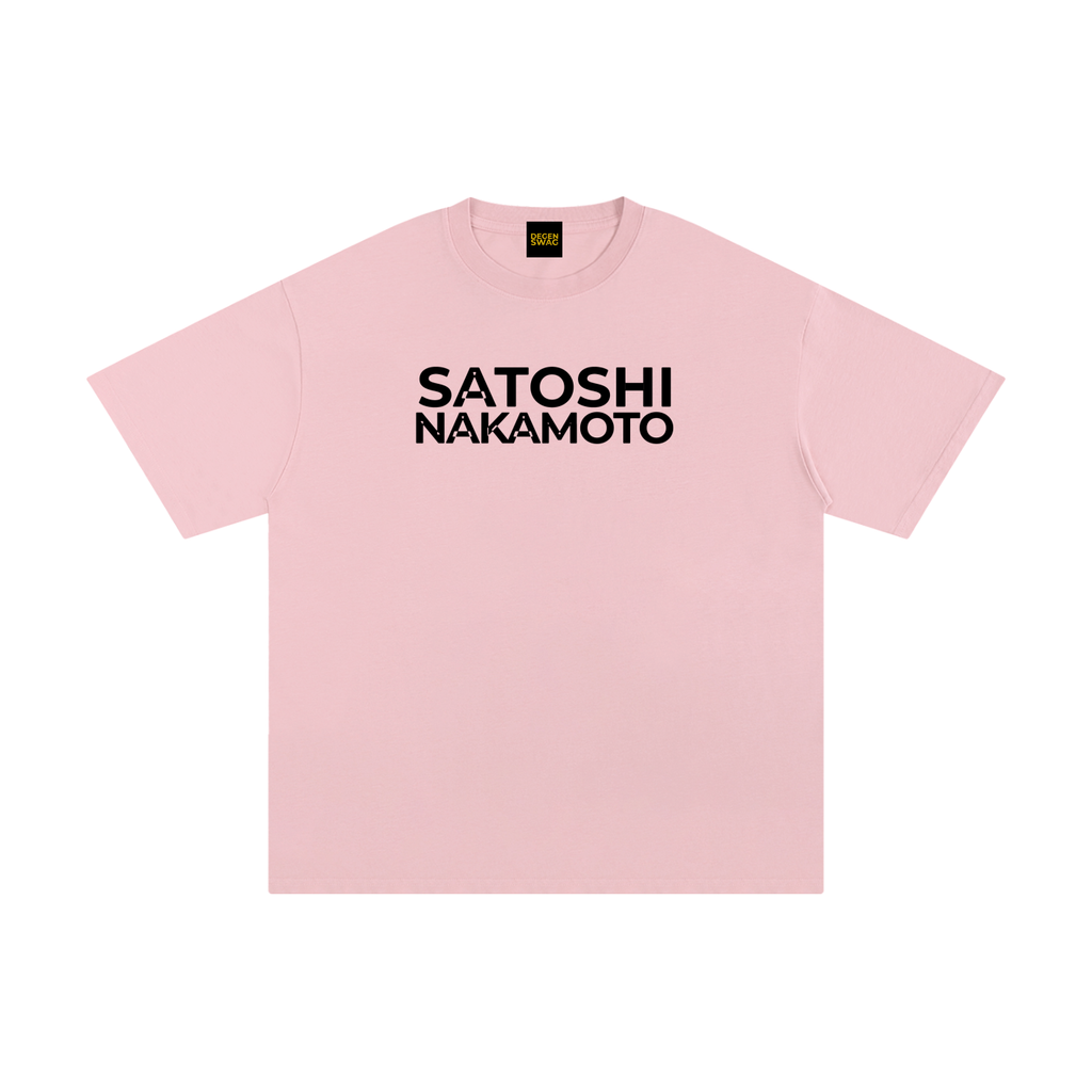 Satoshi Unisex Pure Cotton T-Shirt Black Print - Degen Swag