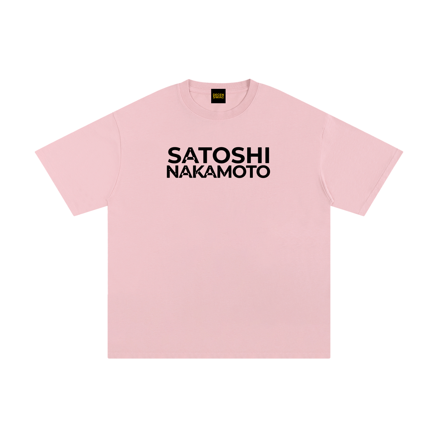 Satoshi Unisex Pure Cotton T-Shirt Black Print - Degen Swag